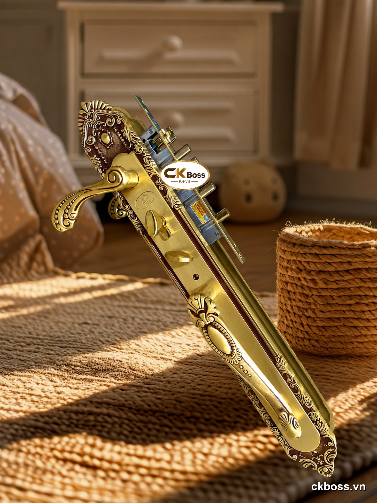 Khoá đồng tay gạt 60cm-DFS-RG-68-luxury