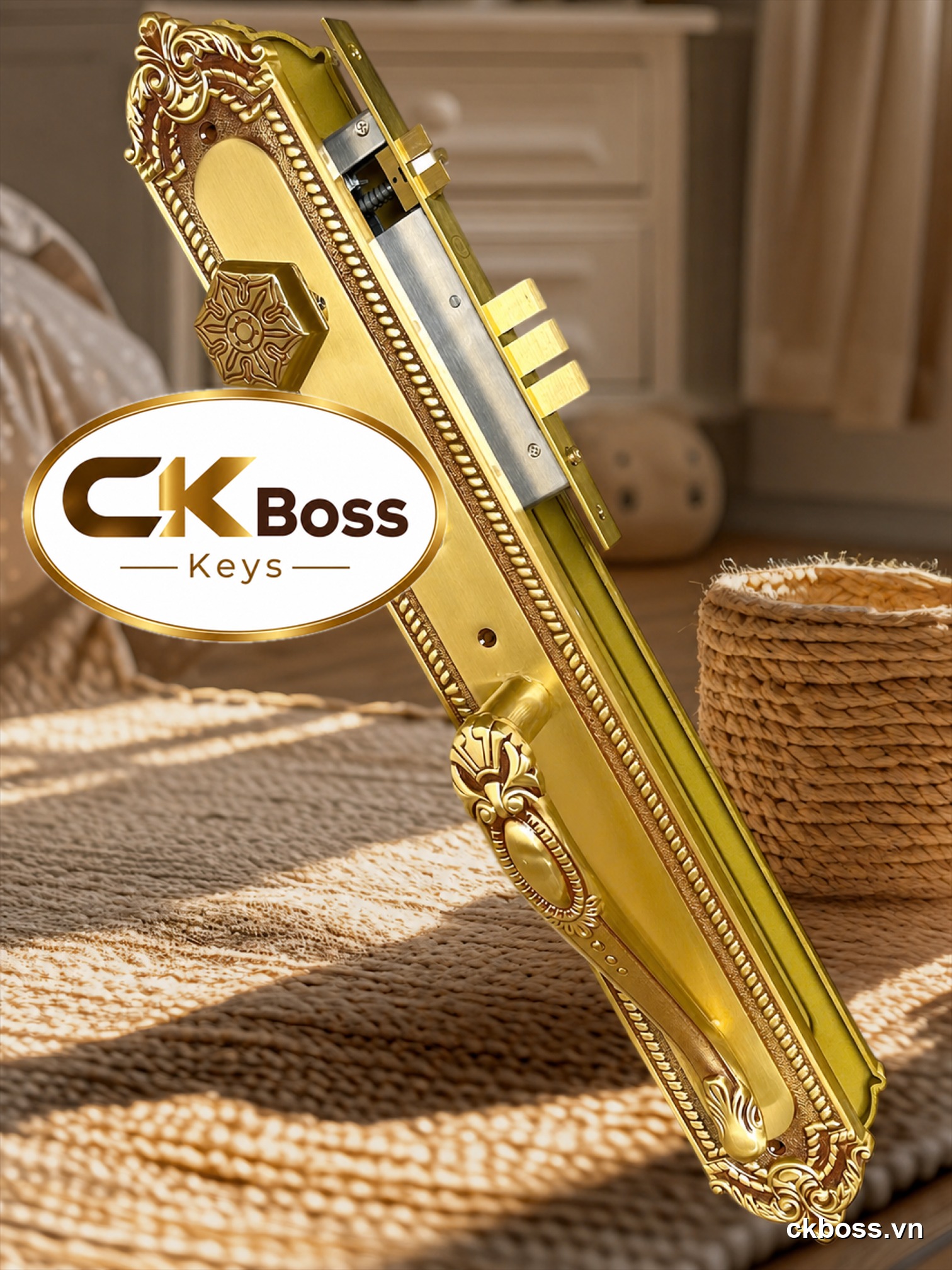 Khoá đồng tay gạt 60cm-RG