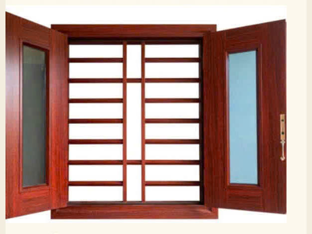 Chấn song vuông xoay trám, lập là đứng